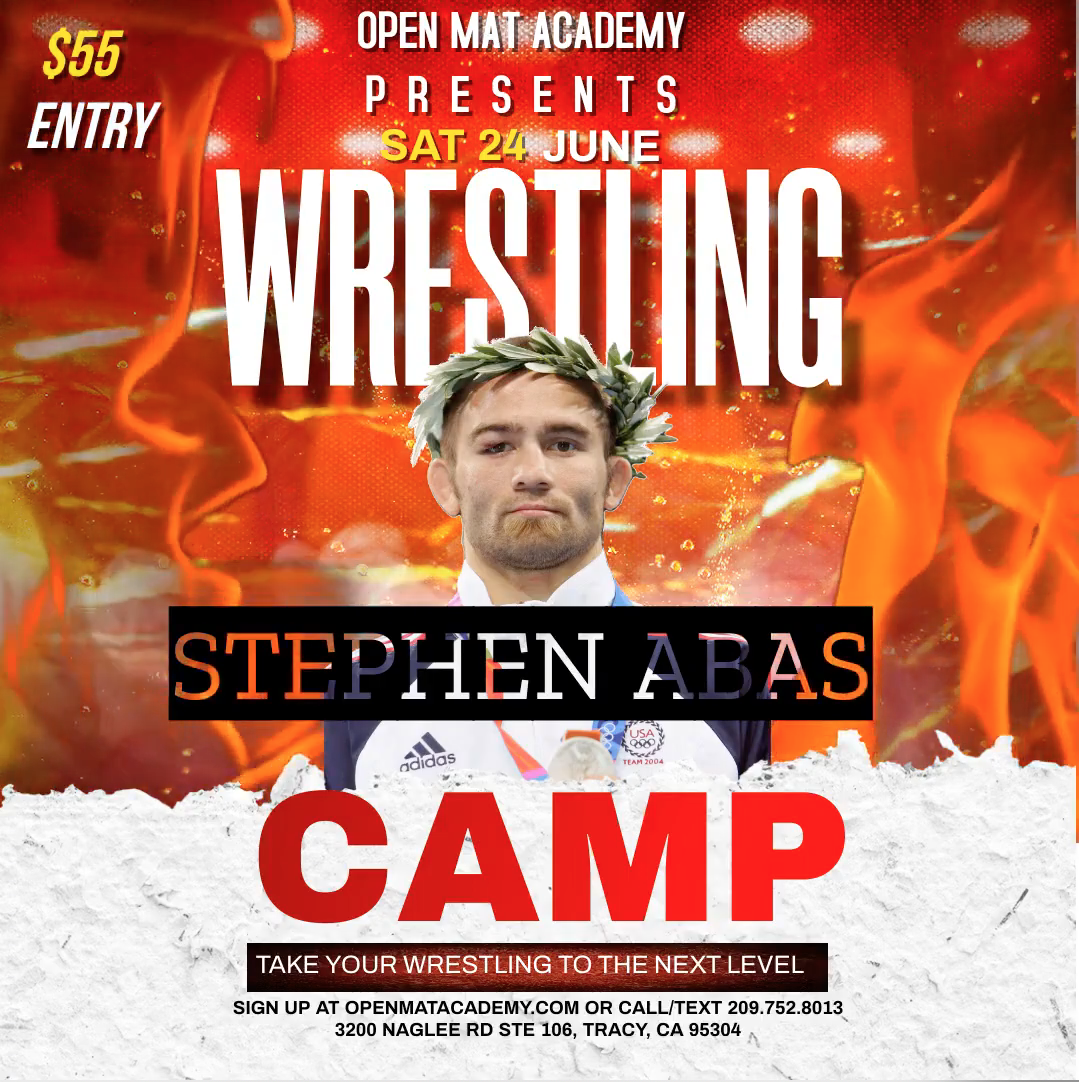 Stephen Abas Wrestling Camp at Open Mat Academy